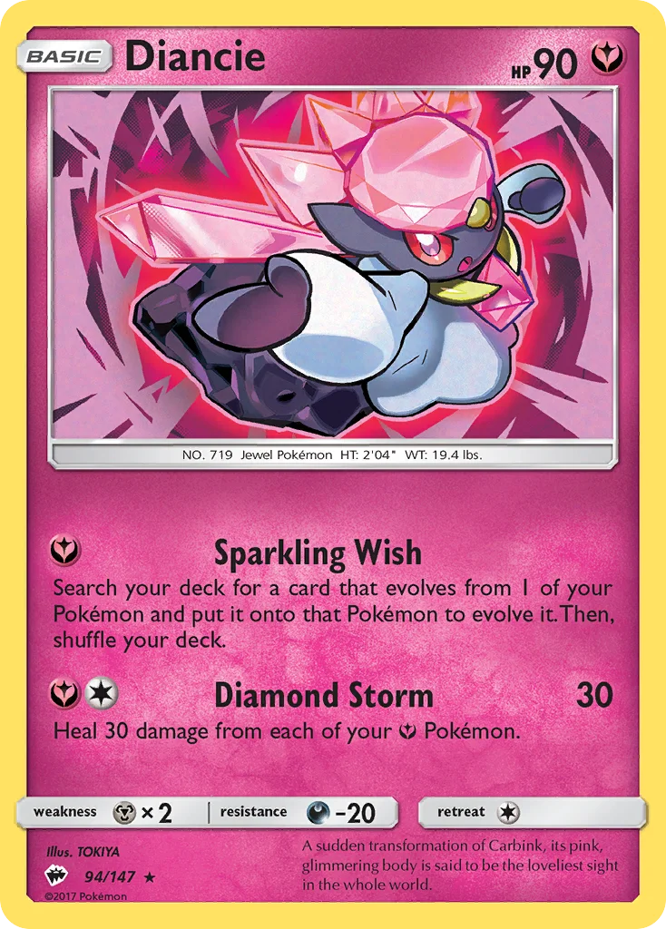 Diancie · Sombras Ardentes