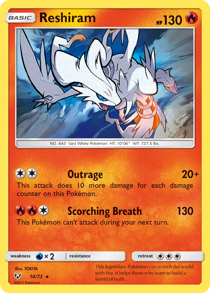 Reshiram · Shining Legends