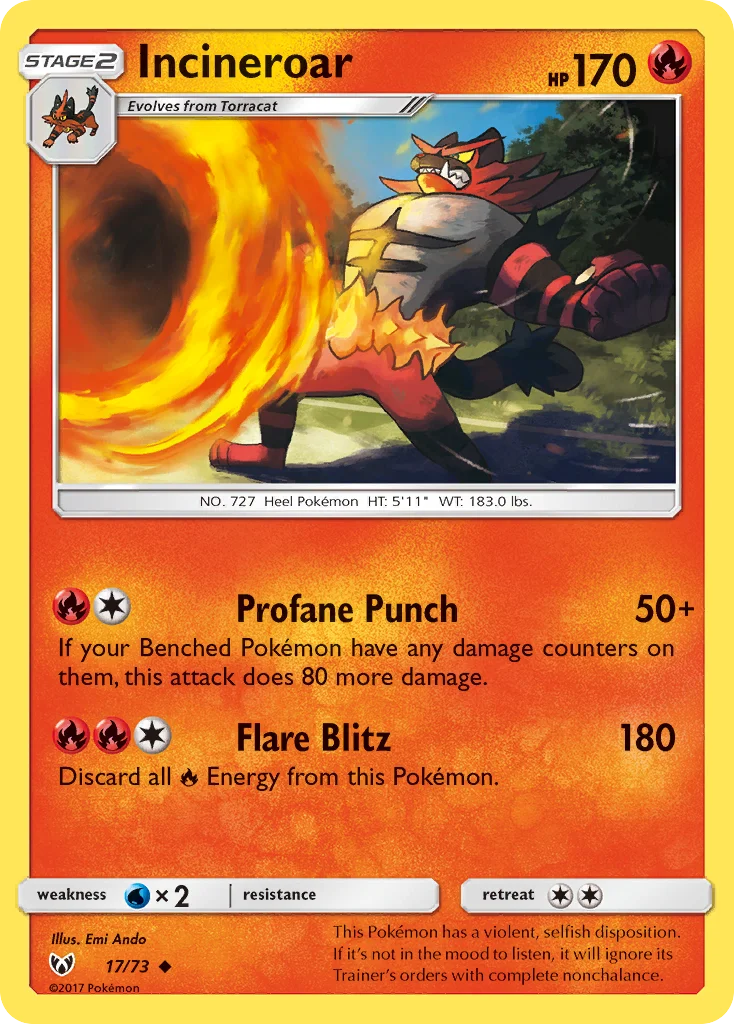 Incineroar · Lendas Luminescentes