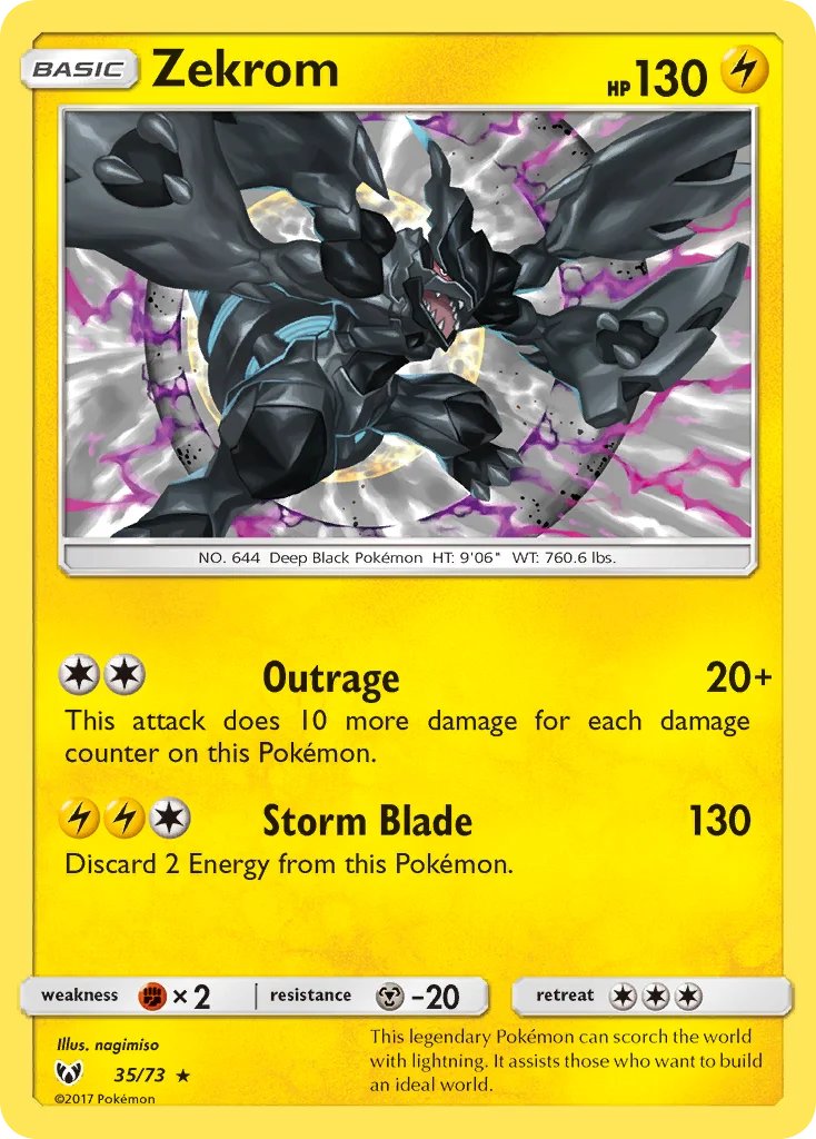 Zekrom · Shining Legends