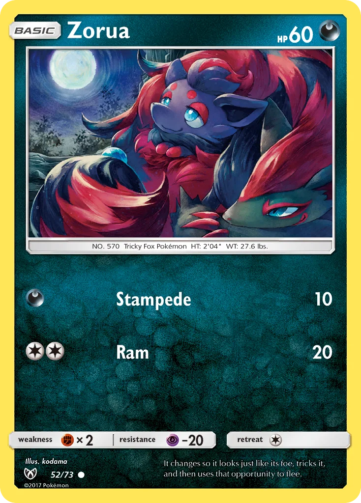 Zorua · Lendas Luminescentes