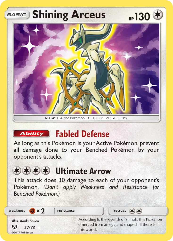 Shining Arceus · Shining Legends