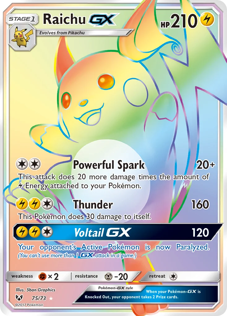 Raichu-GX · Shining Legends