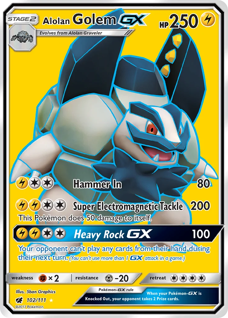 Alolan Golem-GX · Crimson Invasion