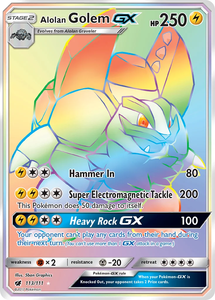 Alolan Golem-GX · Crimson Invasion