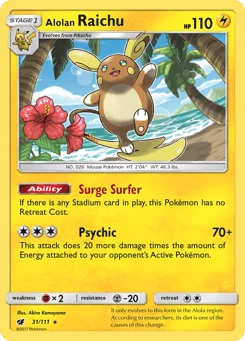 Raichu de Alola