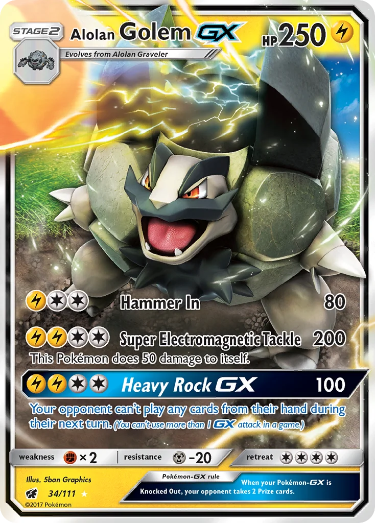 Alolan Golem-GX · Crimson Invasion