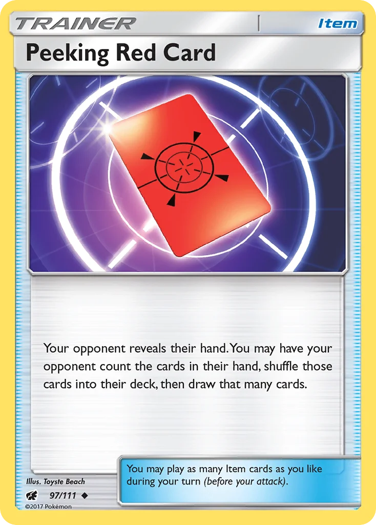 Peeking Red Card · Crimson Invasion