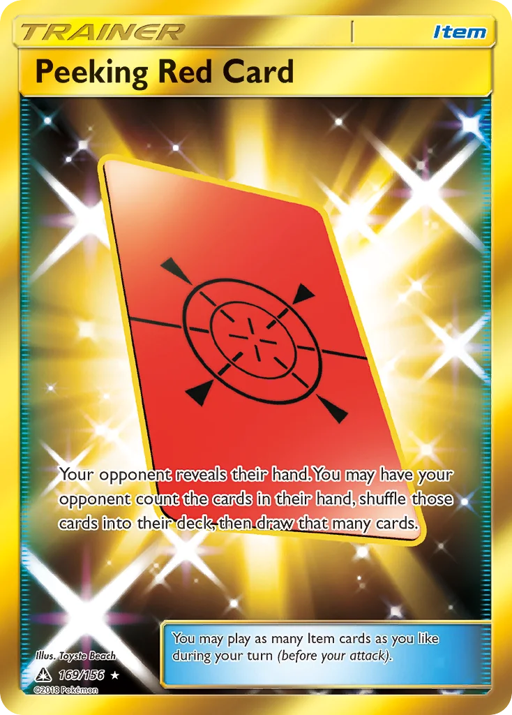 Peeking Red Card · Ultra Prism