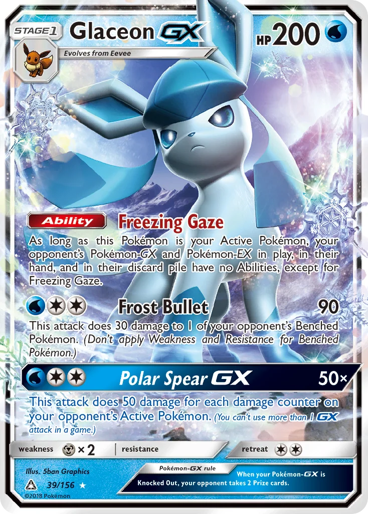 Glaceon GX · Ultra Prisma