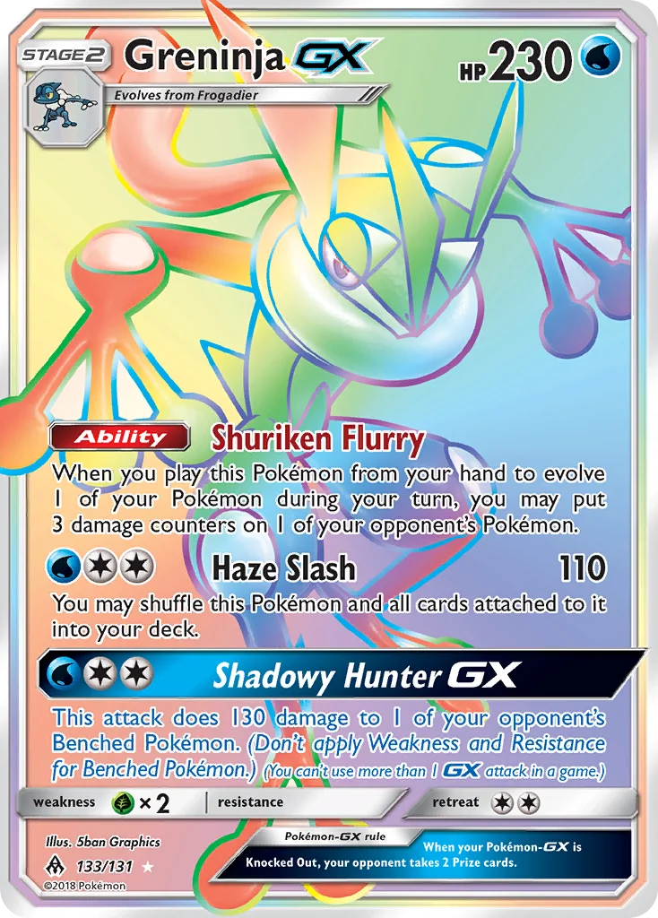 Greninja GX · Luz Proibida