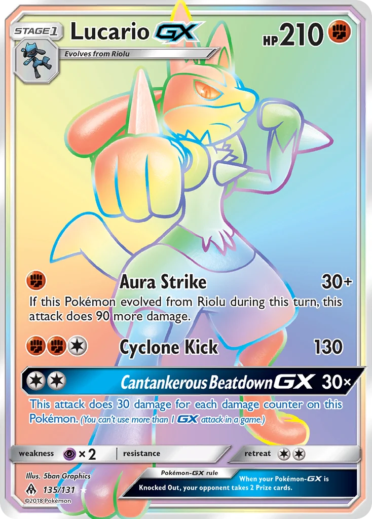 Lucario GX · Luz Proibida