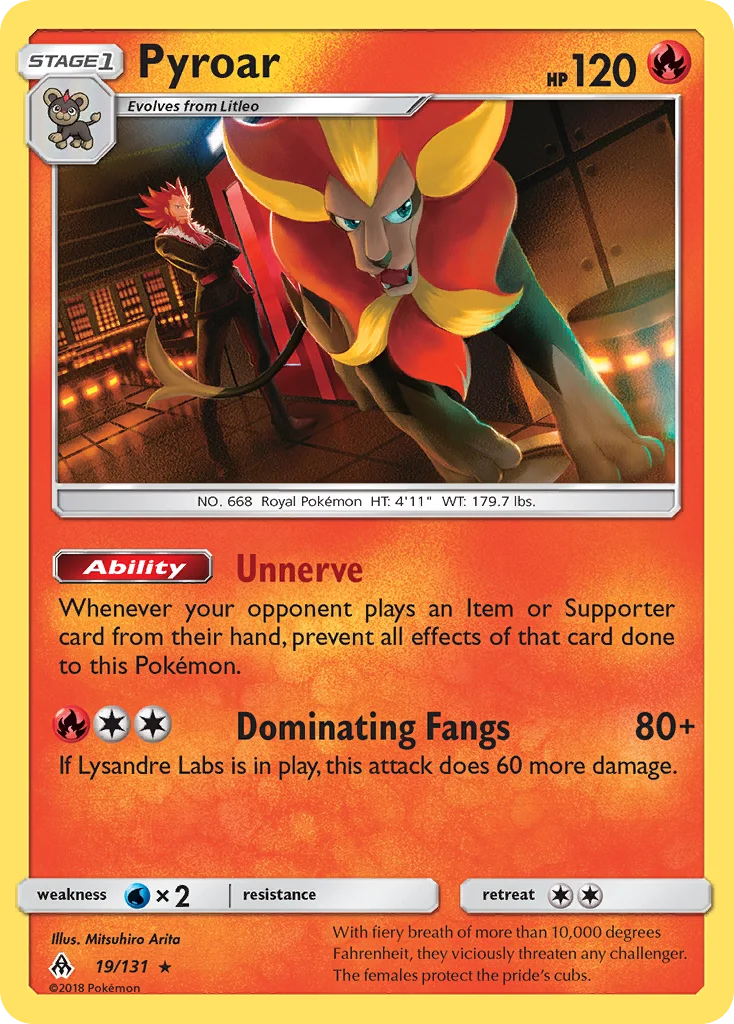 Pyroar · Forbidden Light