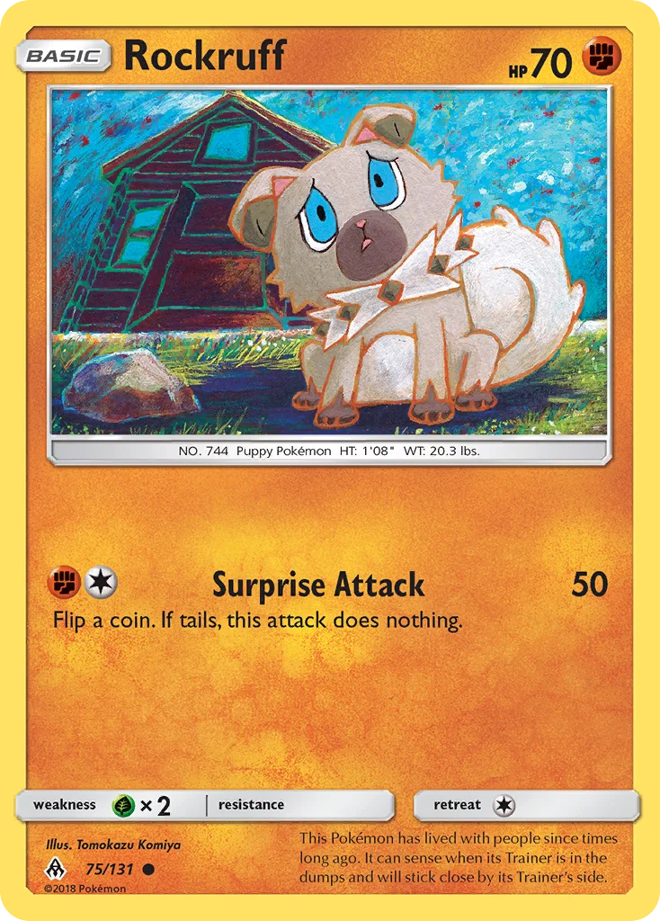Rockruff · Luz Proibida