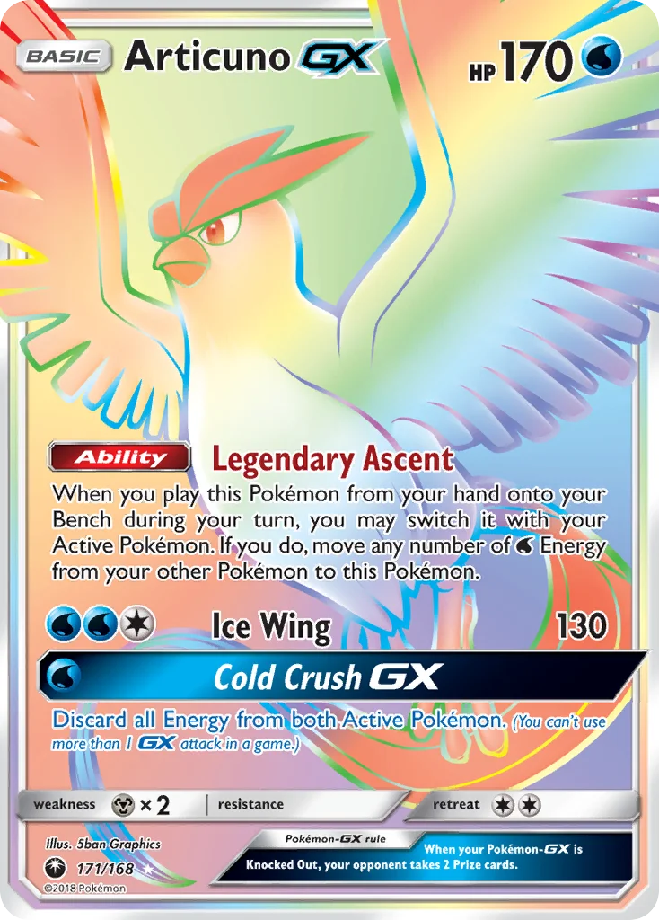 Articuno GX · Tempestade Celestial