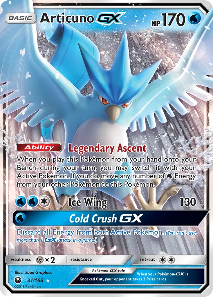 Articuno GX · Tempestade Celestial