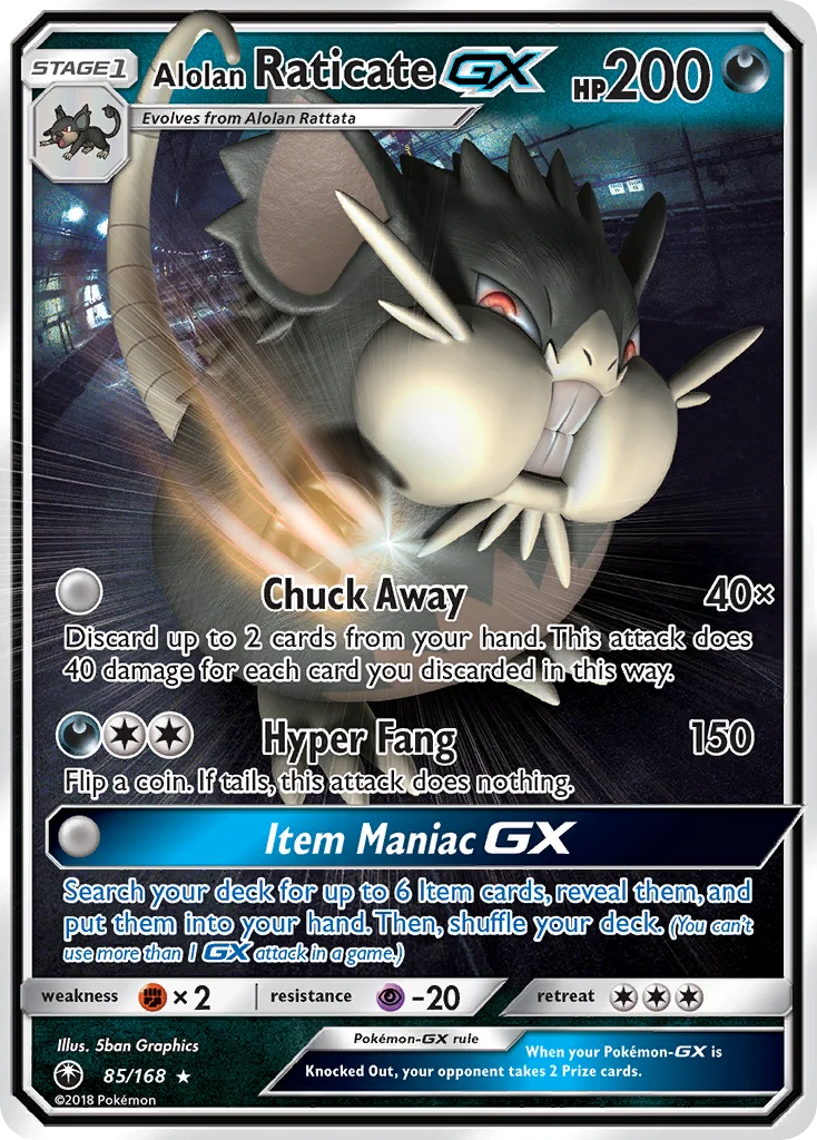 Alolan Raticate-GX · Celestial Storm