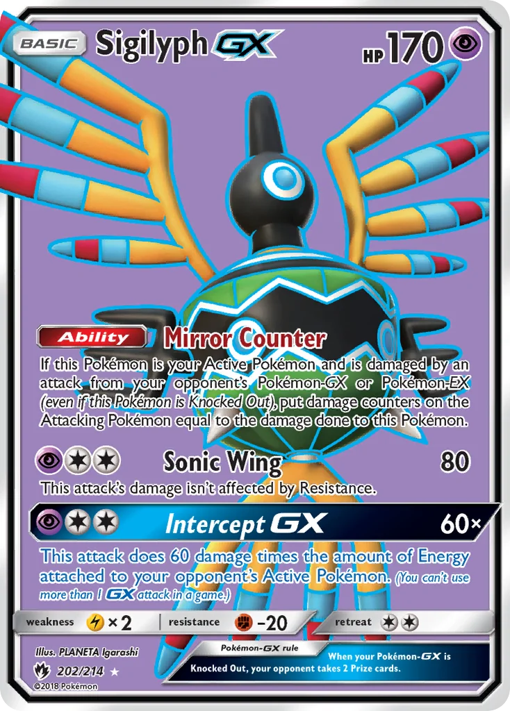 Sigilyph GX · Trovões Perdidos