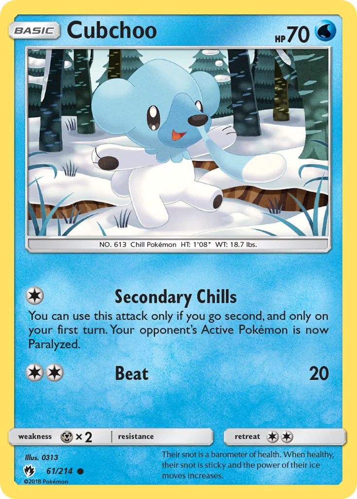 Cubchoo · Lost Thunder