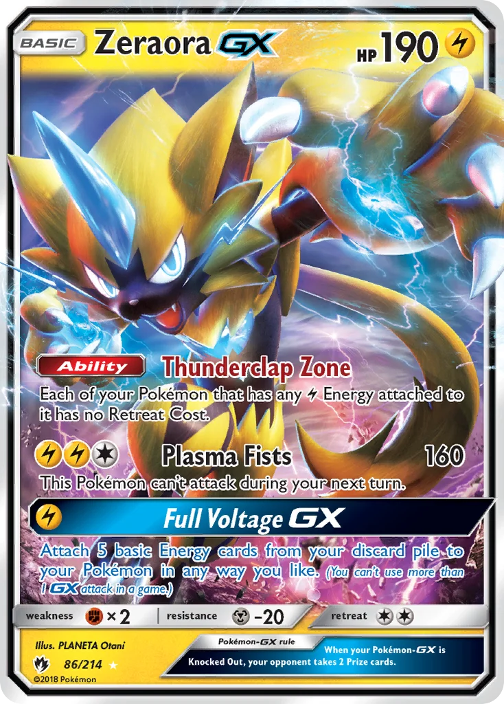 Zeraora GX · Trovões Perdidos