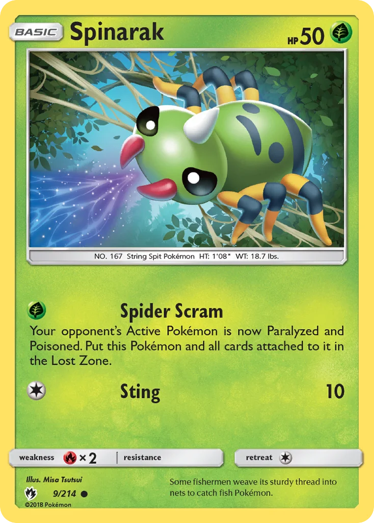 Spinarak · Lost Thunder