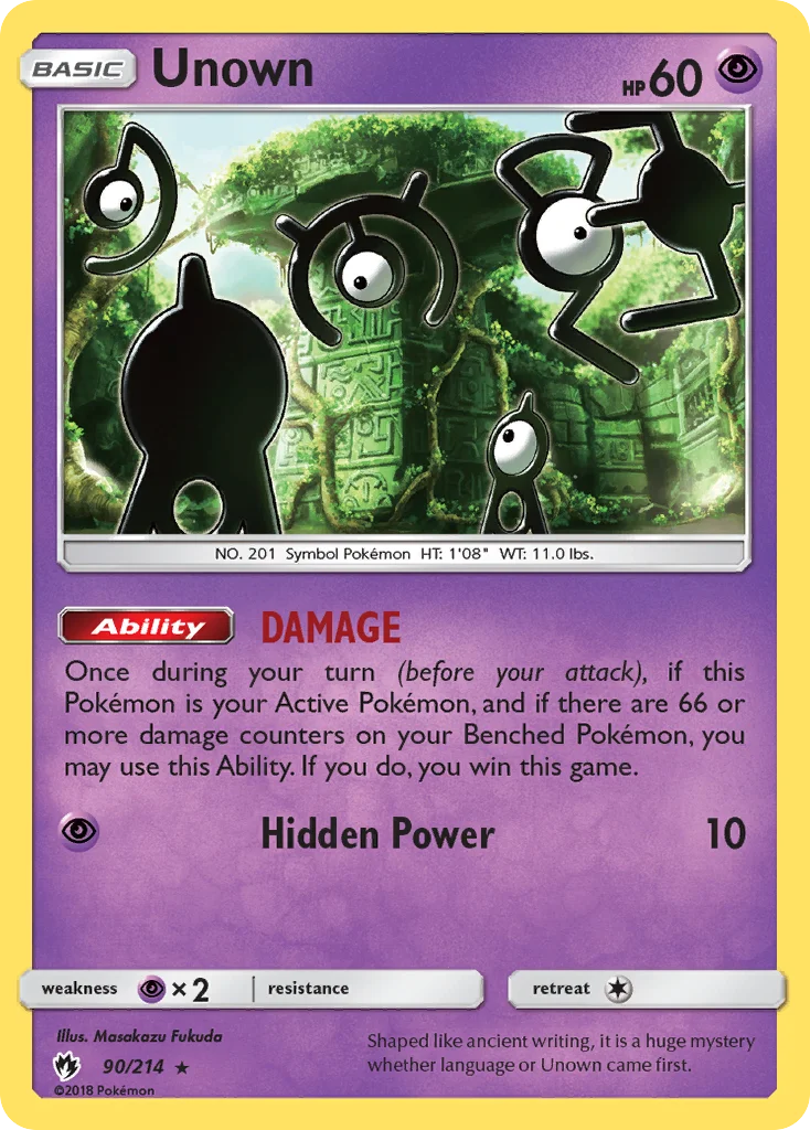 Unown · Lost Thunder