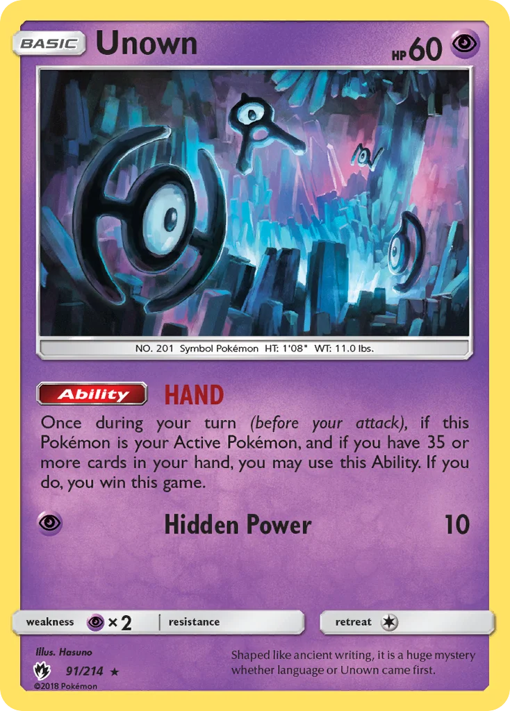 Unown · Lost Thunder