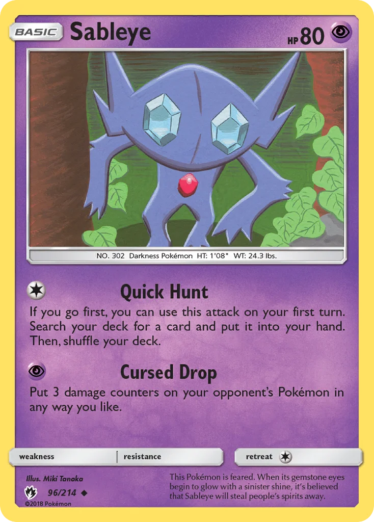 Sableye · Trovões Perdidos