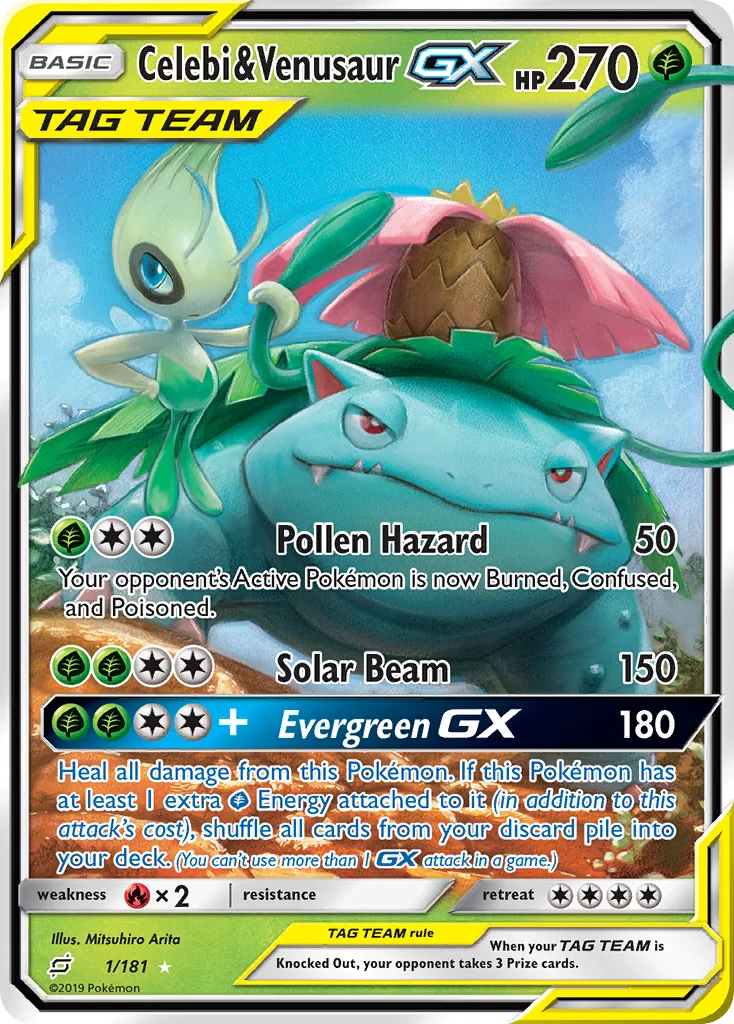 Celebi e Venusaur GX · União de Aliados
