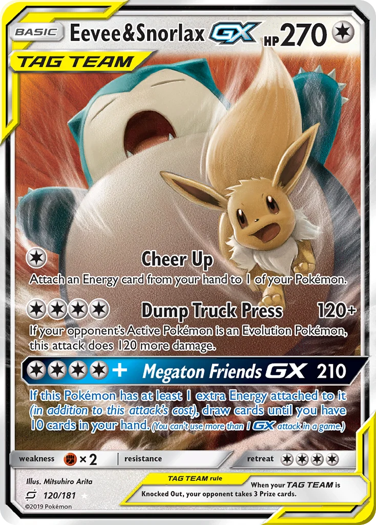 Eevee & Snorlax-GX · Team Up