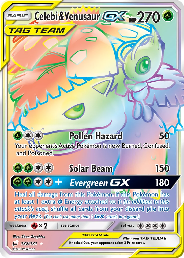 Celebi & Venusaur-GX · Team Up