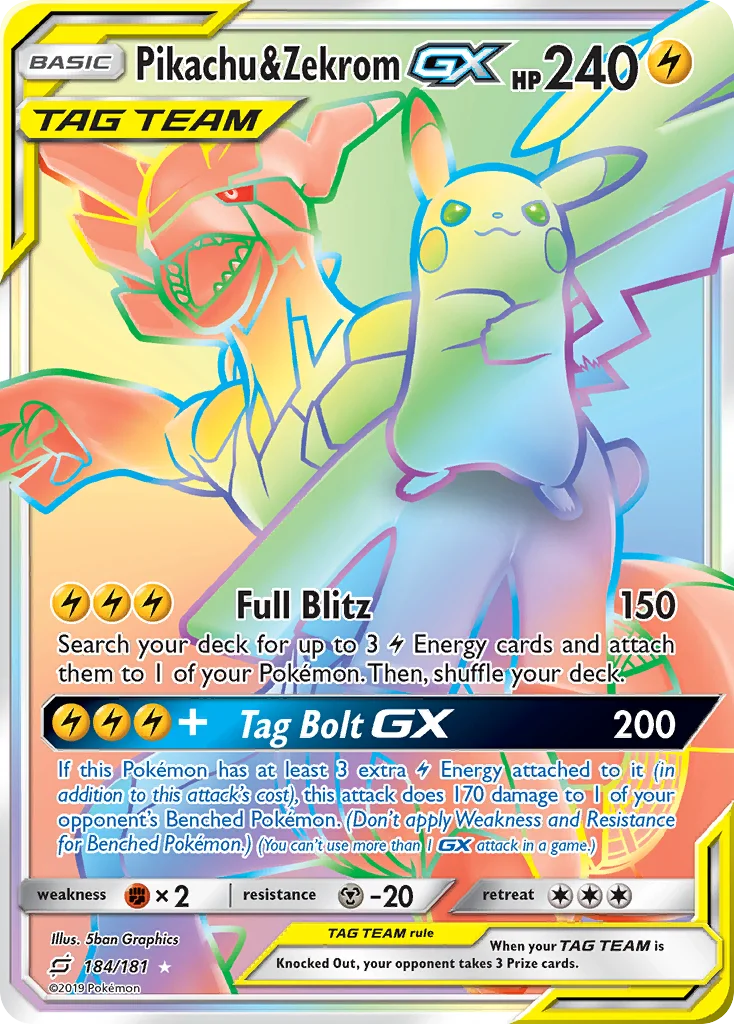 Pikachu & Zekrom-GX · Team Up