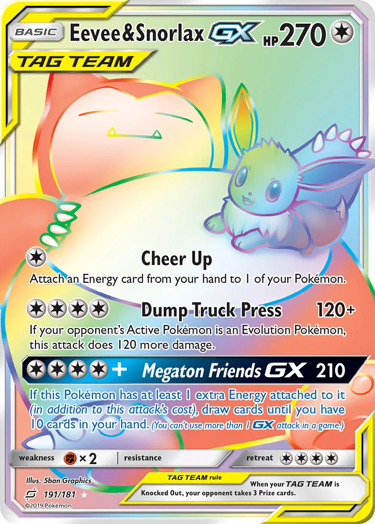 Eevee & Snorlax-GX · Team Up
