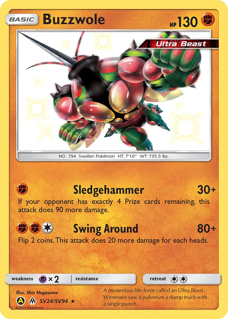 Buzzwole · Hidden Fates Shiny Vault