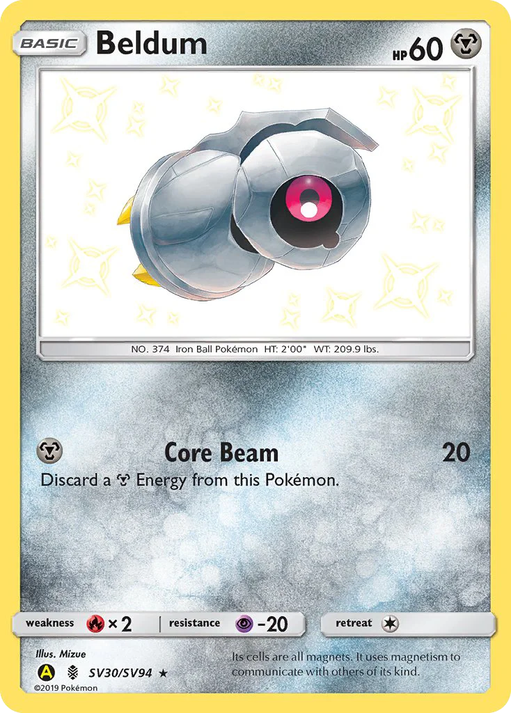 Beldum · Hidden Fates Shiny Vault