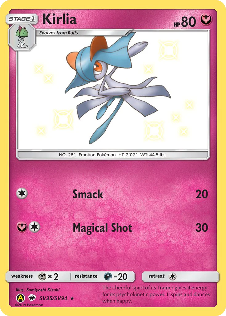 Kirlia · Hidden Fates Shiny Vault