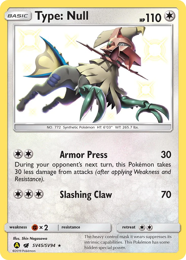 Type: Null · Hidden Fates Shiny Vault