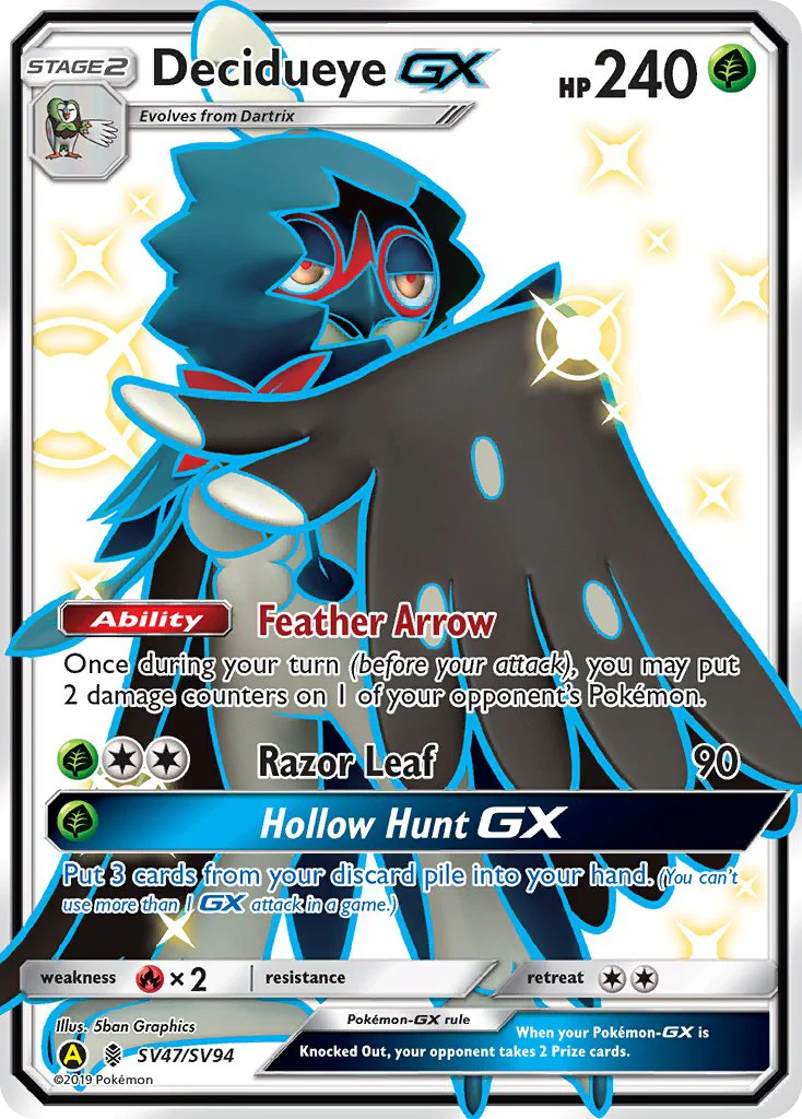 Decidueye-GX · Hidden Fates Shiny Vault