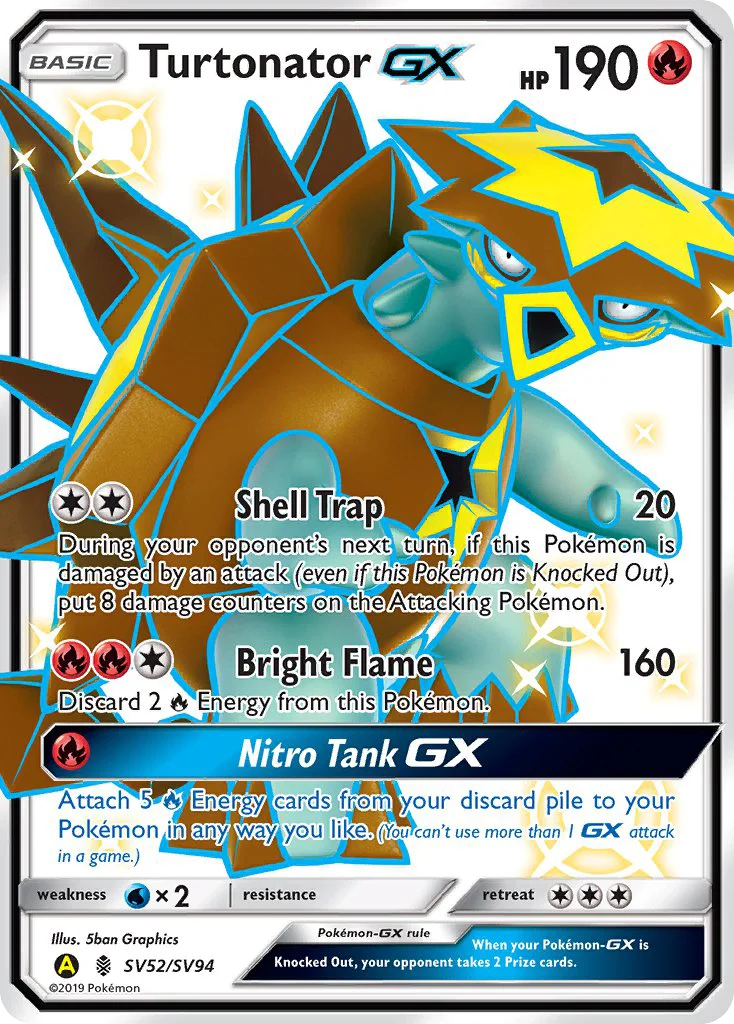 Turtonator-GX · Hidden Fates Shiny Vault