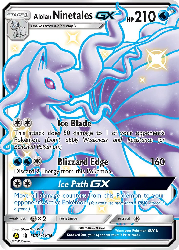 Alolan Ninetales-GX · Hidden Fates Shiny Vault
