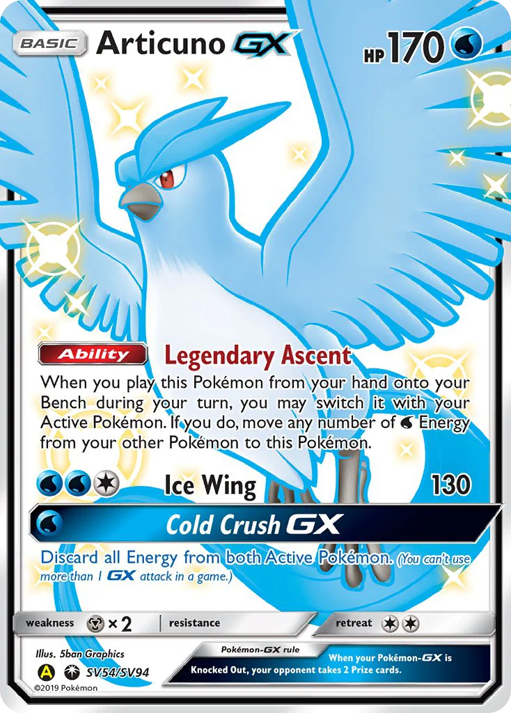 Articuno-GX · Hidden Fates Shiny Vault