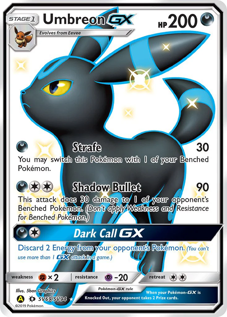 Umbreon-GX · Hidden Fates Shiny Vault