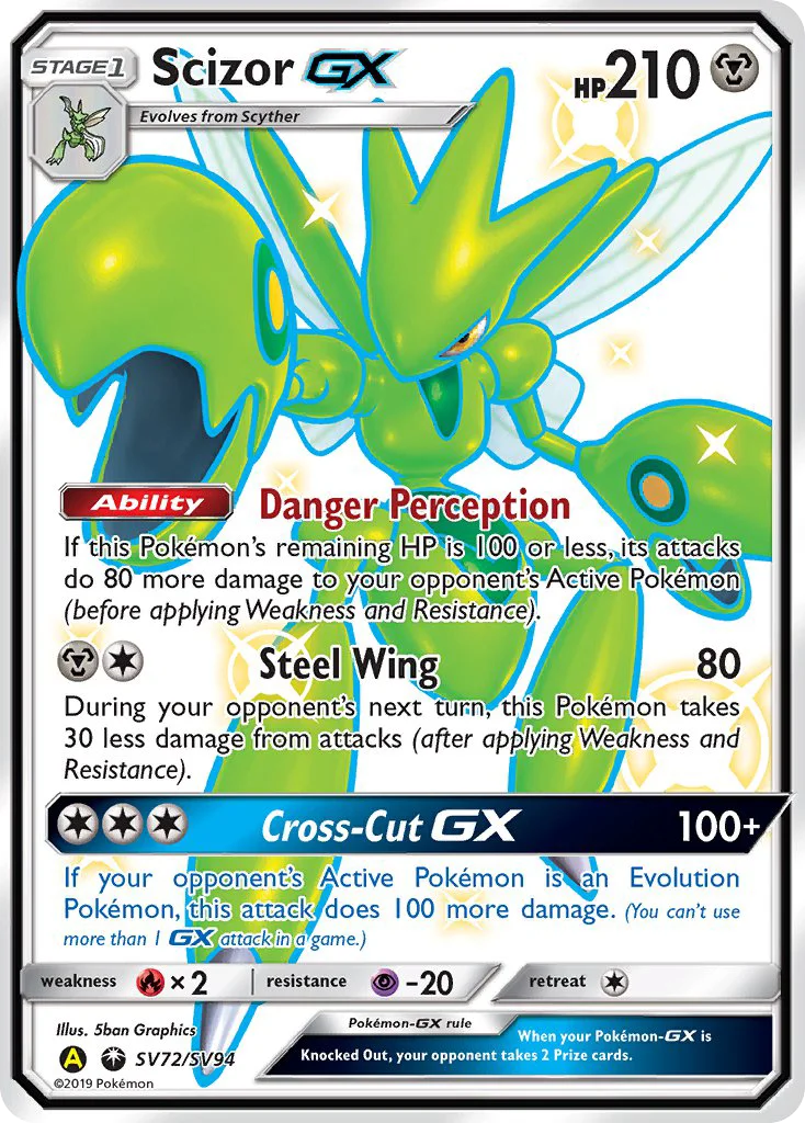 Scizor-GX · Hidden Fates Shiny Vault