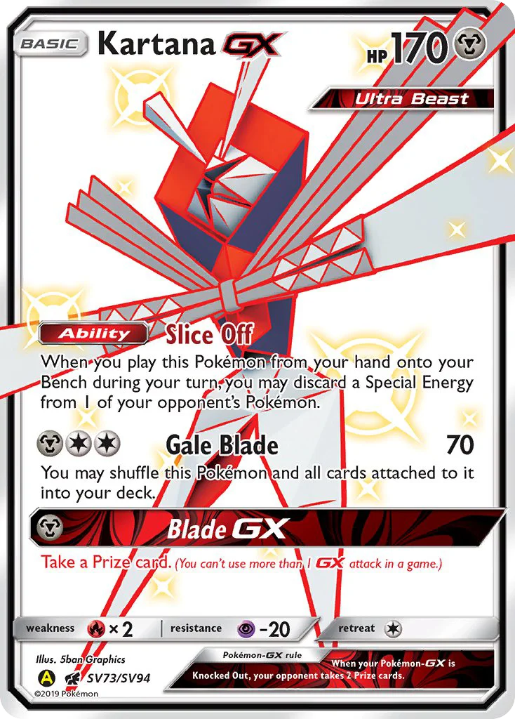 Kartana-GX · Hidden Fates Shiny Vault