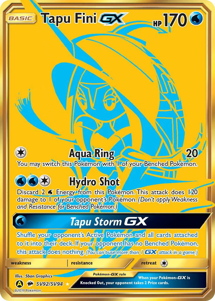 Tapu Fini-GX · Hidden Fates Shiny Vault