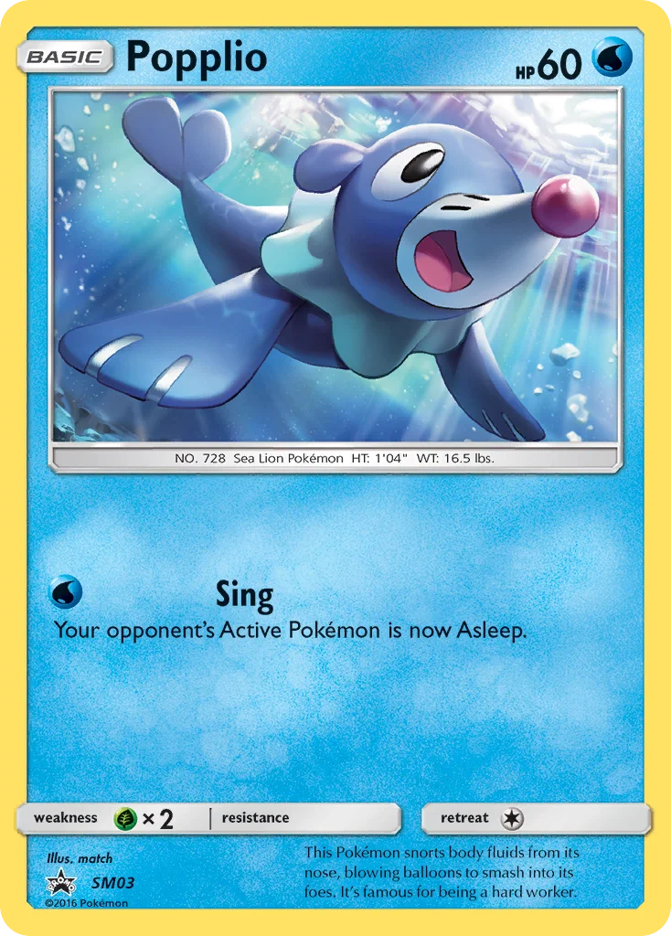 Popplio · SM Black Star Promos