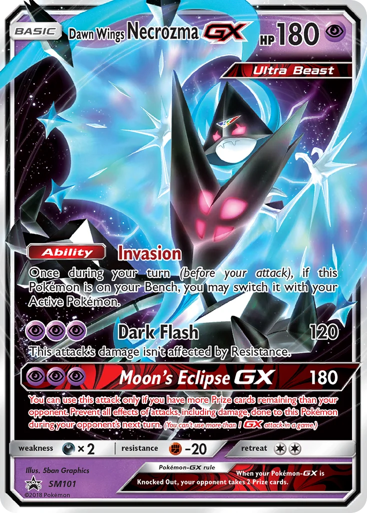 Necrozma Asas Alvorada GX · Sol e Lua Promos