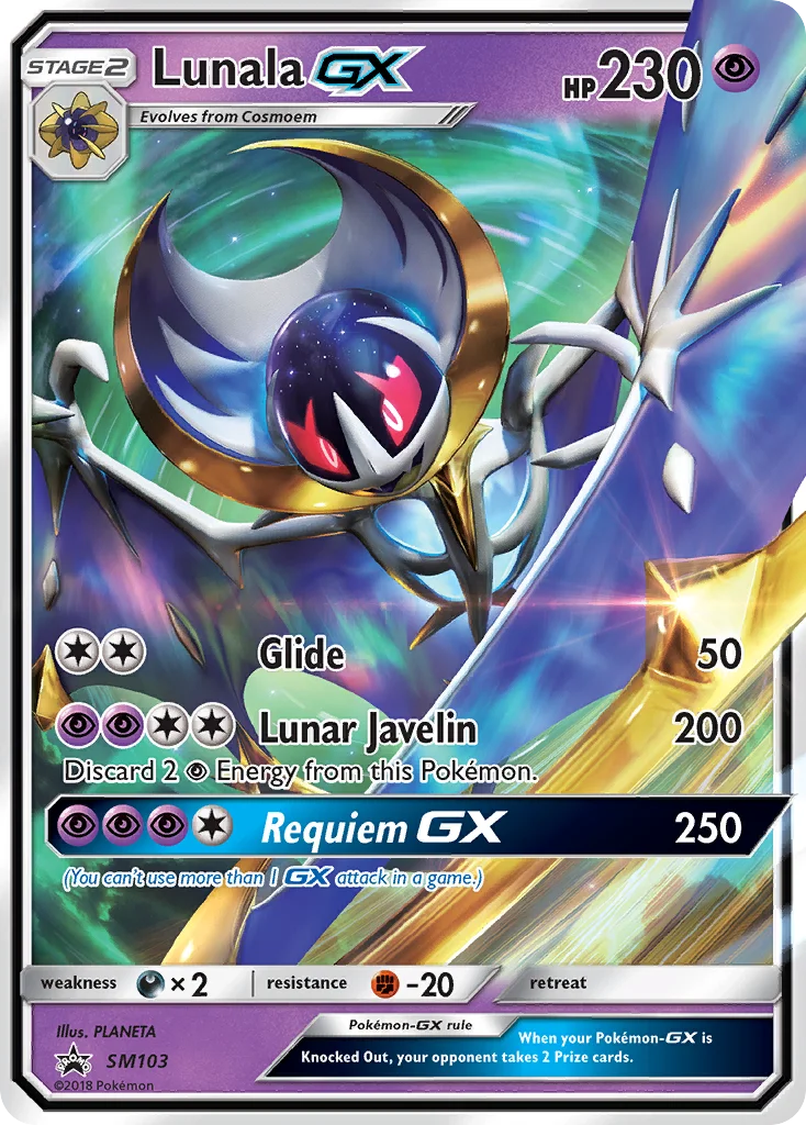 Lunala-GX · SM Black Star Promos