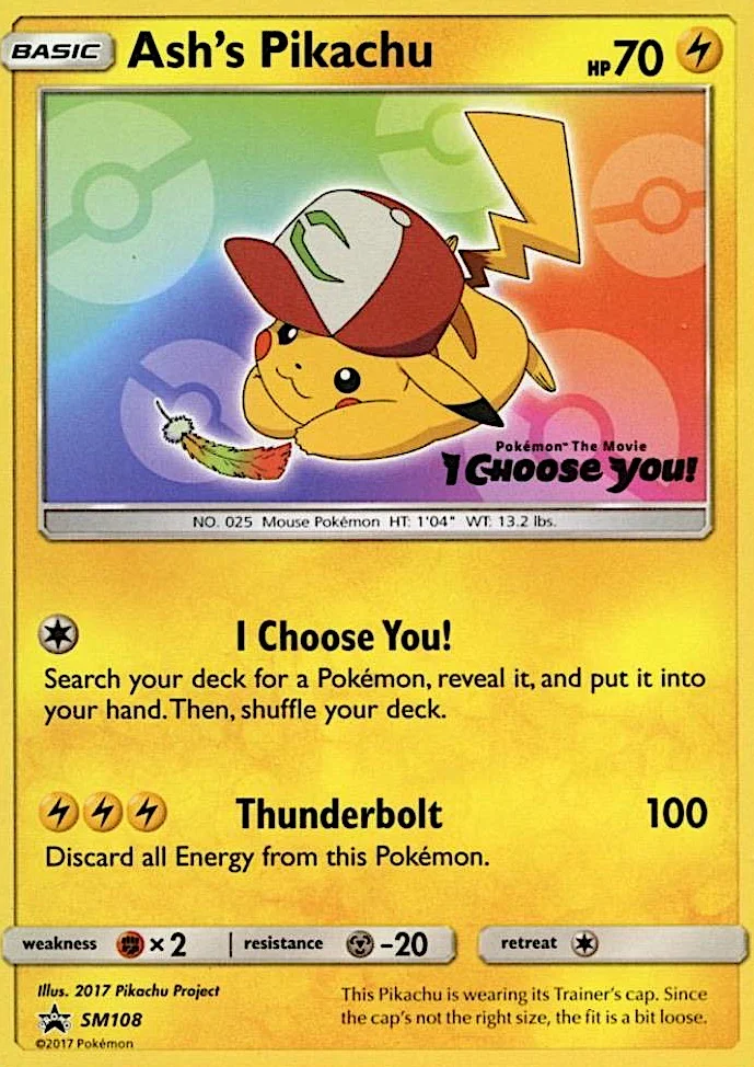 Ash's Pikachu · SM Black Star Promos