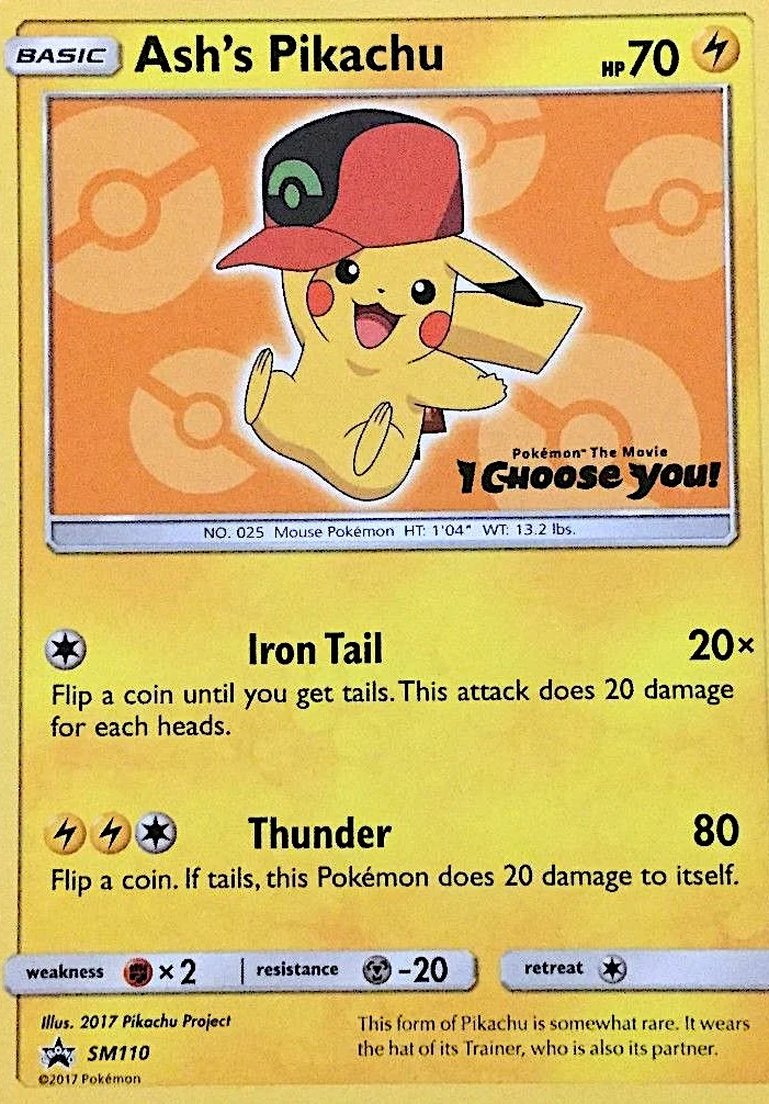 Ash's Pikachu · SM Black Star Promos
